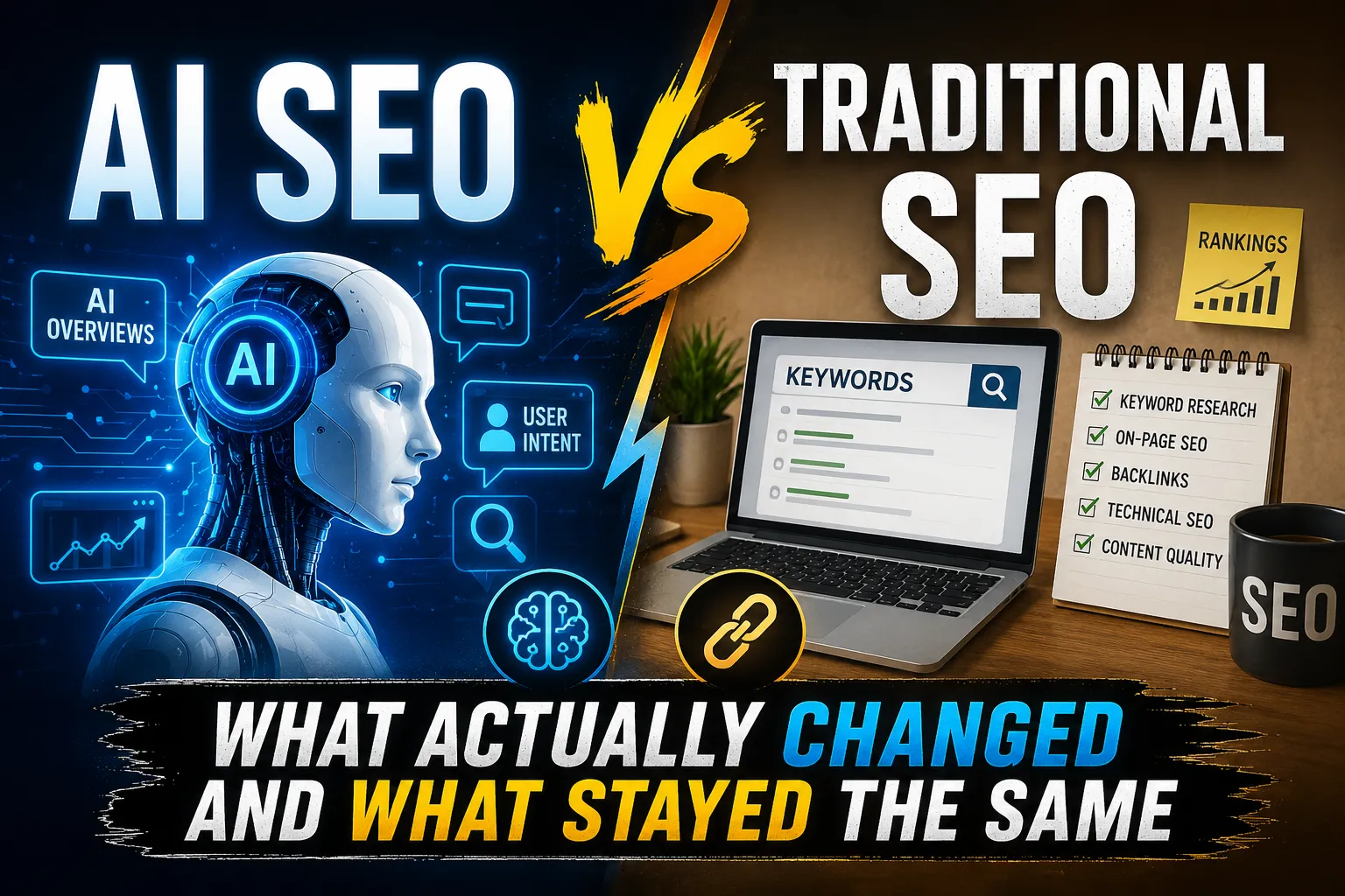 AI SEO vs Traditional SEO: What Actually Changed and What Stayed the Same