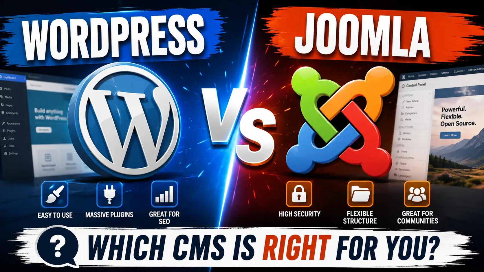 WordPress vs Joomla: Which CMS Is Right for You?